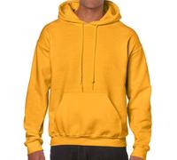 (L, Gold) Gildan Unisex Adult Heavy Blend Hoodie