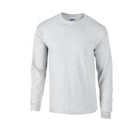 Gildan T-Shirt Ultra Cotton Adult Long Sleeve – Ash Grey – Size S