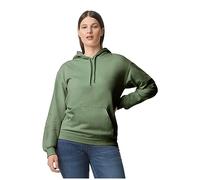 Gildan Unisex Adult Softstyle Fleece Midweight Hoodie (M) (Military Green)