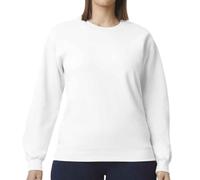 (4XL, White) Gildan Unisex Adult Softstyle Fleece Midweight Sweatshirt
