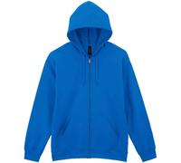 (XL, Royal Blue) Gildan Unisex Adult Softstyle Midweight Full Zip Hoodie