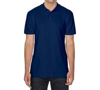 (3XL, Navy) Gildan Unisex Adult Softstyle Polo Shirt