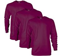 Gildan Unisex-Adult Ultra Cotton Long Sleeve T-Shirt, Style G2400, Multipack, Maroon (3-Pack), 3XL