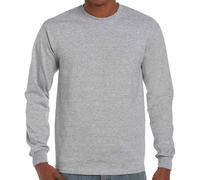 Ultra Cotton Plain Long-Sleeved T-Shirt Gildan Grey 5XL