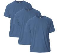 Gildan Unisex-Adult Ultra Cotton T-Shirt, Style G2000, Multipack, Heather Indigo (3-Pack), 3XL