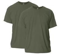 Gildan Unisex-Adult Ultra Cotton T-Shirt, Style G2000, Multipack, Military Green (2-Pack), S