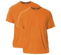Gildan Unisex's Ultra Cotton T-Shirt, Style G2000, Multipack, Orange (2-Pack), XXL (Pack of 2)
