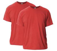Gildan Unisex Ultra Cotton T-Shirt G2000 - Red 2-Pack, M