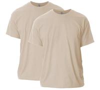 Gildan Unisex-Adult Ultra Cotton T-Shirt, Style G2000, Multipack, Sand (2-Pack), XL