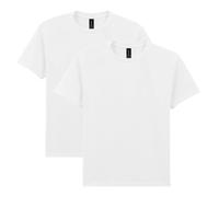 Gildan Unisex Child Youth Heavy Cotton T-shirt Style G5000b 2-pack White Large US