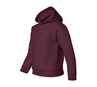 Gildan unisex child Youth Hooded Sweatshirt G18500b(Maroon), Maroon
