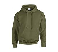 Gildan Heavy Blend Adult Hooded Sweatshirt – Soft, Warm, Cosy Unisex – Military Green S