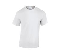 Gildan Men's Heavy Cotton Adult T-Shirt Plain Short Sleeve White 5XL