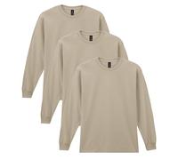 Gildan Unisex Ultra Cotton Long Sleeve T-Shirt, Style G2400, Multipack T-Shirt (Pack of 3)