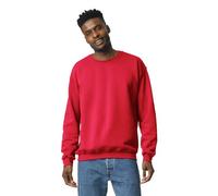 Gildan Unisex's Fleece Crewneck Sweatshirt, Style G18000, Multipack T-Shirt, Red (1-Pack), XL