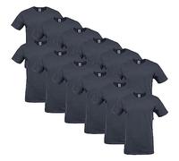Gildan Unisex's Softstyle Cotton T-Shirt, Style G64000, Multipack, Black (2-Pack), L (Pack of 2)