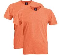 Gildan Unisex's Softstyle Cotton T-Shirt, Style G64000, Multipack, Heather Orange (2-Pack), Medium (Pack of 2)