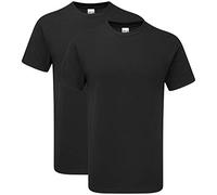 Gildan Unisex T-Shirt GH000 – Black – Size S – 2-Pack