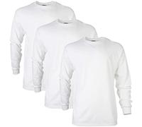 Gildan Unisex's Ultra Cotton Long Sleeve T-Shirt, Style G2400, Multipack, White (3-Pack), 3XL (Pack of 3)