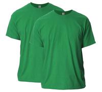 Gildan Unisex's Ultra Cotton T-Shirt, Style G2000, Multipack, Antique Irish Green (2-Pack), 3XL (Pack of 2)