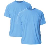 Gildan Unisex's Ultra Cotton T-Shirt, Style G2000, Multipack, Carolina Blue (2-Pack), XXL (Pack of 2)