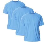 Gildan Unisex's Ultra Cotton T-Shirt, Style G2000, Multipack, Carolina Blue (3-Pack), L (Pack of 3)