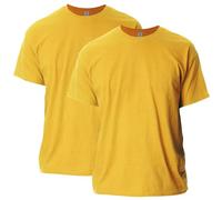 Gildan Unisex's Ultra Cotton T-Shirt, Style G2000, Multipack, Gold (2-Pack), 3XL (Pack of 2)