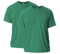 Gildan Unisex's Ultra Cotton T-Shirt, Style G2000, Multipack, Opaque, Kelly Green (2-Pack), XL (Pack of 2)