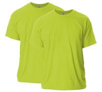 Gildan Unisex's Ultra Cotton T-Shirt, Style G2000, Multipack, Safety Green (2-Pack), S (Pack of 2)