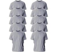 Gildan Unisex's Ultra Cotton T-Shirt, Style G2000, Multipack, Sport Grey (10-Pack), 3XL (Pack of 10)