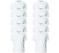 Gildan Unisex's Ultra Cotton T-Shirt, Style G2000, Multipack, White (10-Pack), 4XL (Pack of 10)