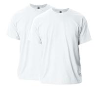 Gildan Unisex's Ultra Cotton T-Shirt, Style G2000, Multipack, White (2-Pack), 4XL (Pack of 2)