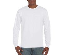Gildan. White. M. H400. 00191675089749