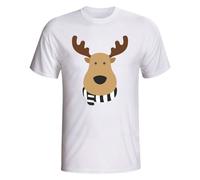 Gildan Women's Derby County Rudolph Supporters T-Shirt (white) in White | Size: Large Gildan White L