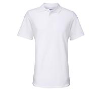 Gildan Women's Double Piqué Soft Touch Polo Shirt in White | Size: Small Gildan White S