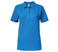 Gildan 64800L Ladies Softstyle Double Pique Polo Shirt, Sapphire, Small