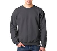 Gildan Women's Fleece Crewneck Sweatshirt, Style G18000, Charcoal, Large
