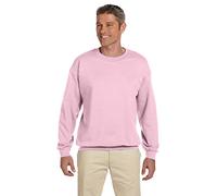 Gildan Women's Fleece Crewneck Sweatshirt, Style G18000, Light Pink, Medium