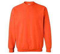 Gildan Women's Fleece Crewneck Sweatshirt, Style G18000, Orange, L