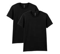 GILDAN Women's Heavy Cotton Adult T-shirt, 2-pack T Shirt, Black, S UK