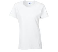 (S, White) Gildan Womens/Ladies Heavy Cotton T-Shirt