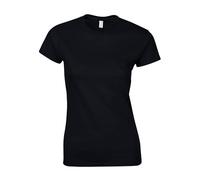 Gildan Womens/Ladies Softstyle Ringspun Cotton T-Shirt (3XL) (Black)
