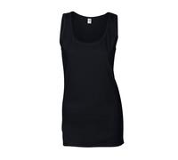 (S, Black) Gildan Womens/Ladies Softstyle Tank Top