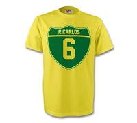 Gildan Women's Roberto Carlos Brazil Crest Tee (yellow) in Yellow | Size: Small Gildan Yellow S