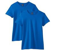 Gildan Women's Softstyle Cotton T-Shirt, Style G64000l, Multipack, Royal (2-Pack), XXL (Pack of 2)