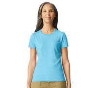 Gildan Women's Softstyle Plain Ringspun Cotton Fitted T-Shirt in Blue | Size: Medium Gildan Blue M