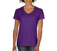 Gildan Women's Softstyle V-Neck T-Shirt, Raissa Metallizzate, M