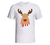 Gildan Women's Wrexham Rudolph Supporters T-Shirt (white) in White | Size: 2XL Gildan White 2XL