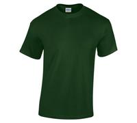 Gildan Youth Heavy Cotton T-Shirt, Crew Neck, Pre-Shrunk, Forest Green, Size S