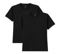 Gildan Youth Heavy Cotton T-Shirt, Style G5000B, 2-Pack, Black, X-Large